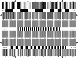 精确分辨率测试卡